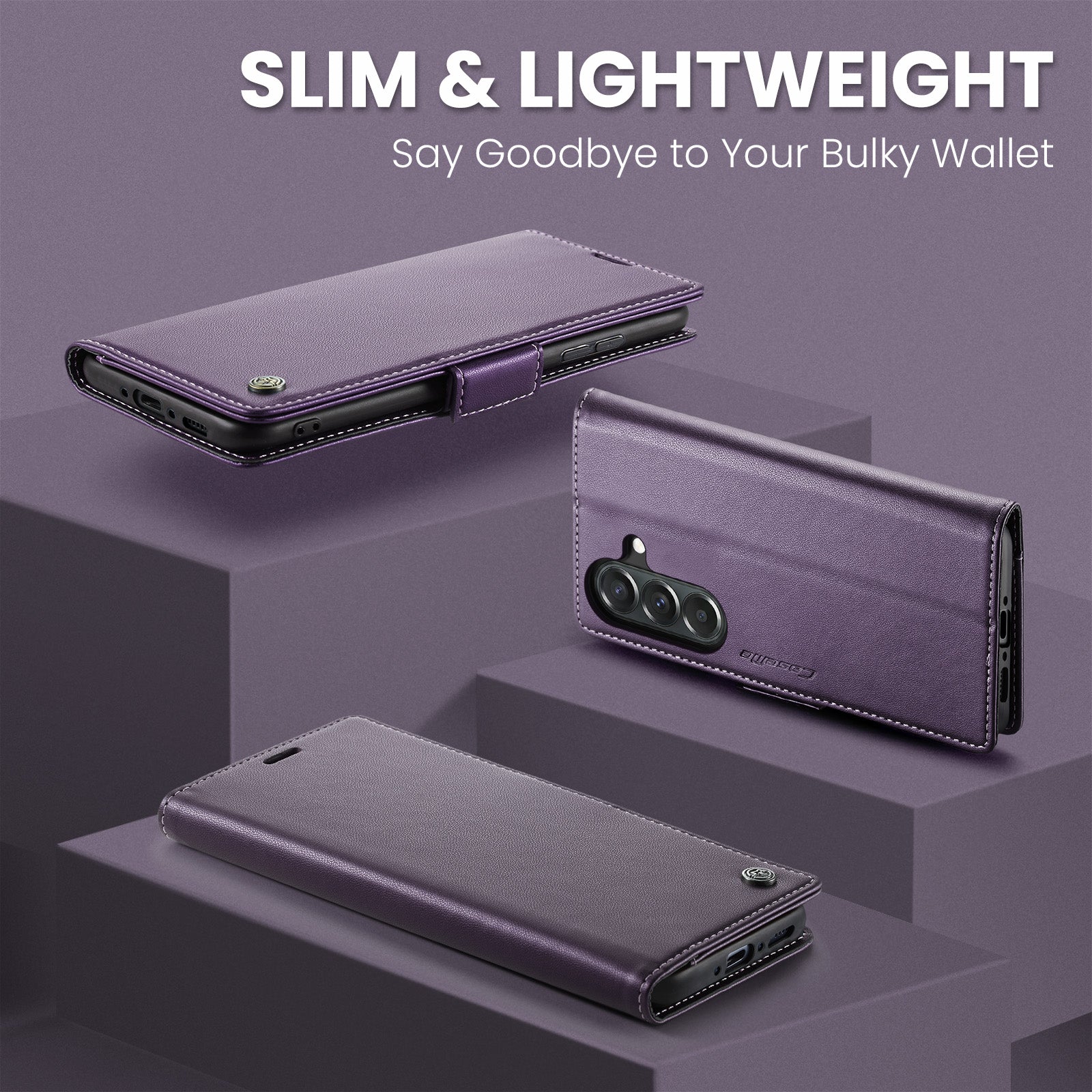Samsung Galaxy A37 5G CaseMe Retro Wallet Case [Purple]