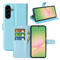 Wallet Case for Samsung Galaxy A57 5G – PU Leather Flip Cover with Card Holder & Stand [LightBlue] - LightBlue