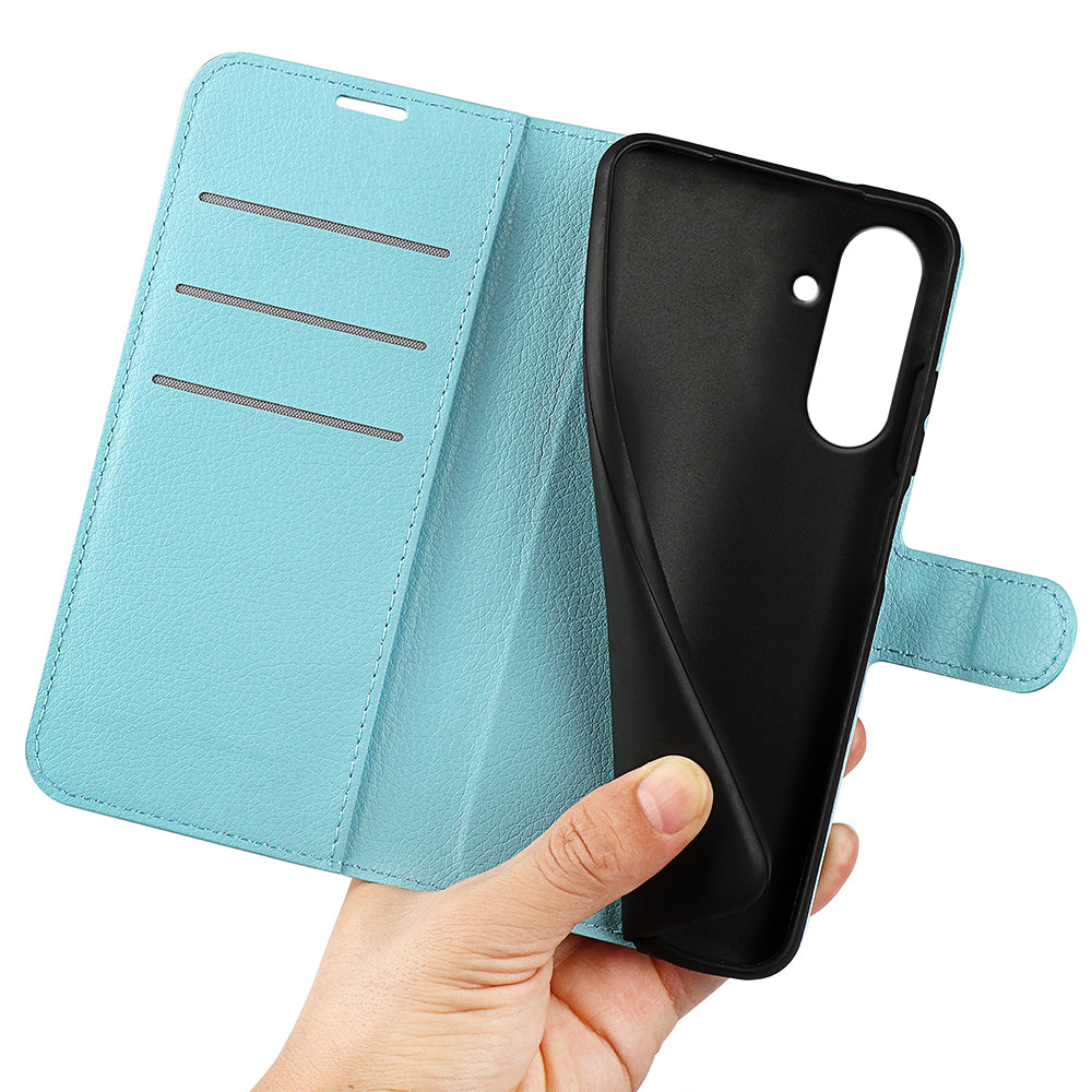 Wallet Case for Samsung Galaxy A57 5G – PU Leather Flip Cover with Card Holder & Stand [LightBlue]