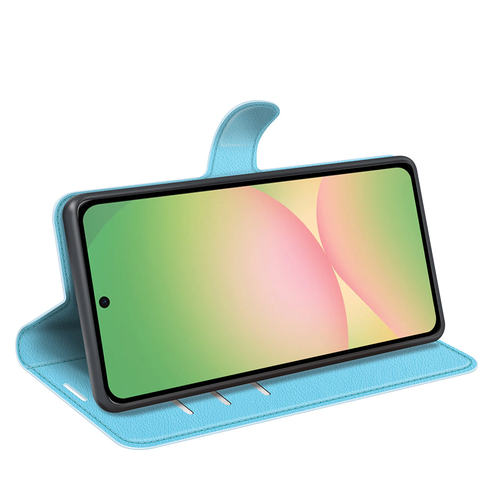 Wallet Case for Samsung Galaxy A57 5G – PU Leather Flip Cover with Card Holder & Stand [LightBlue]