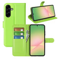Wallet Case for Samsung Galaxy A57 5G – PU Leather Flip Cover with Card Holder & Stand [Green] - Green