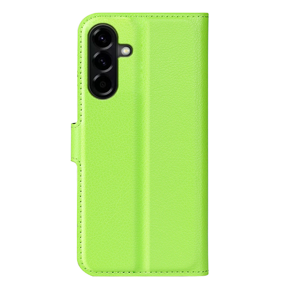 Wallet Case for Samsung Galaxy A57 5G – PU Leather Flip Cover with Card Holder & Stand [Green]