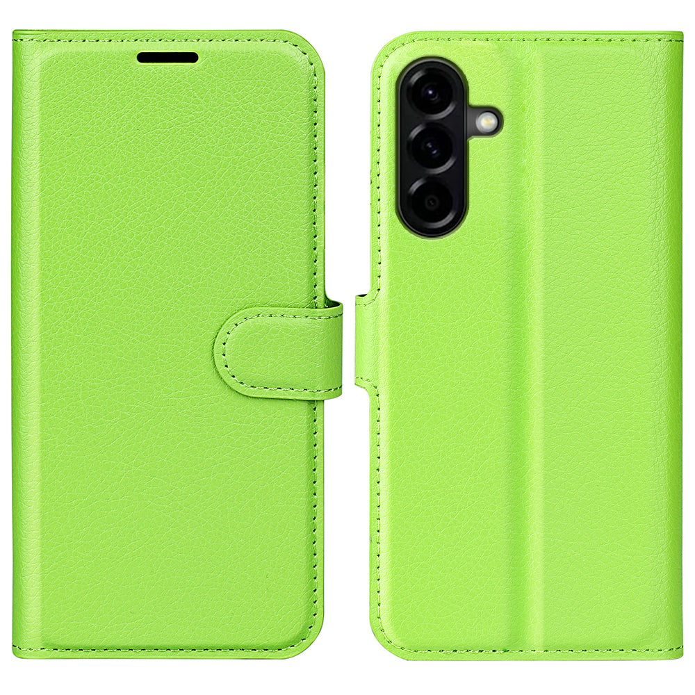 Wallet Case for Samsung Galaxy A57 5G – PU Leather Flip Cover with Card Holder & Stand [Green]