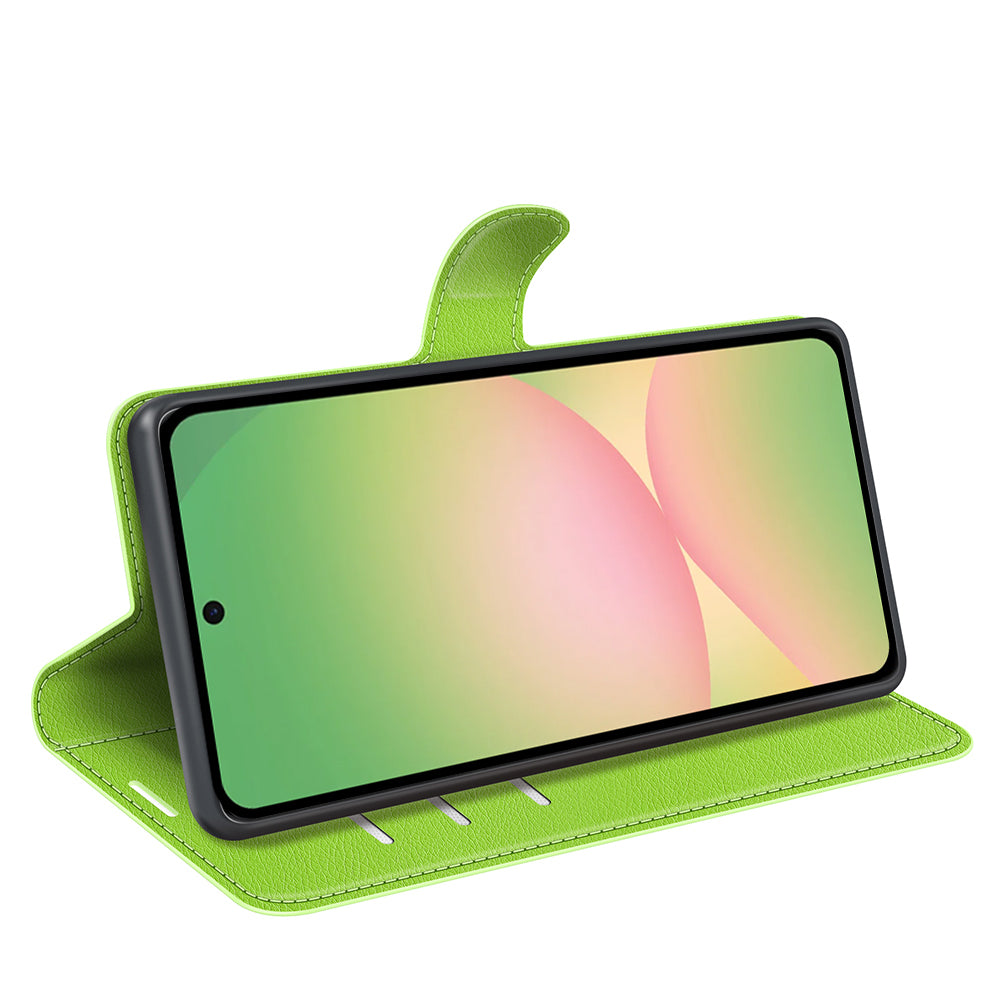 Wallet Case for Samsung Galaxy A57 5G – PU Leather Flip Cover with Card Holder & Stand [Green]