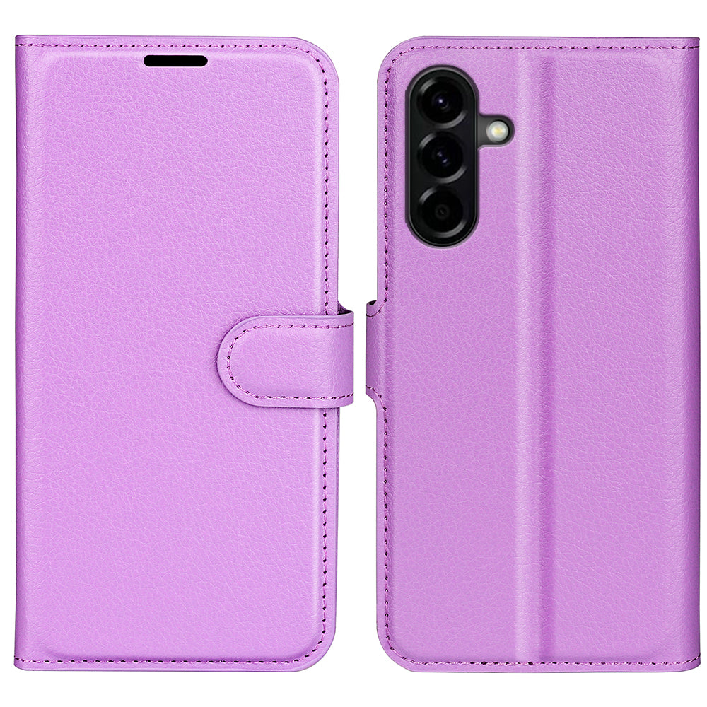 Wallet Case for Samsung Galaxy A57 5G – PU Leather Flip Cover with Card Holder & Stand [Purple]