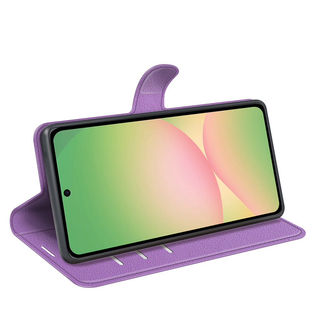 Wallet Case for Samsung Galaxy A57 5G – PU Leather Flip Cover with Card Holder & Stand [Purple]