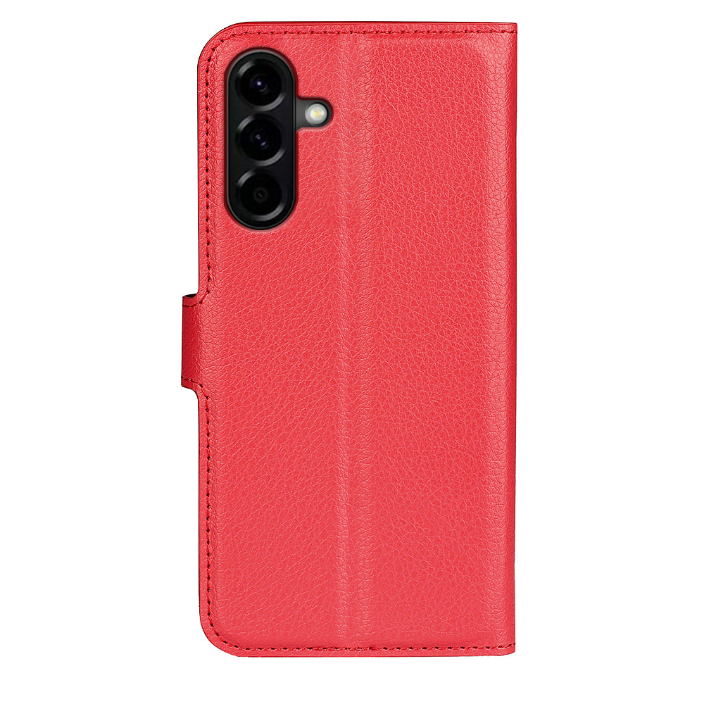 Wallet Case for Samsung Galaxy A57 5G – PU Leather Flip Cover with Card Holder & Stand [Red]