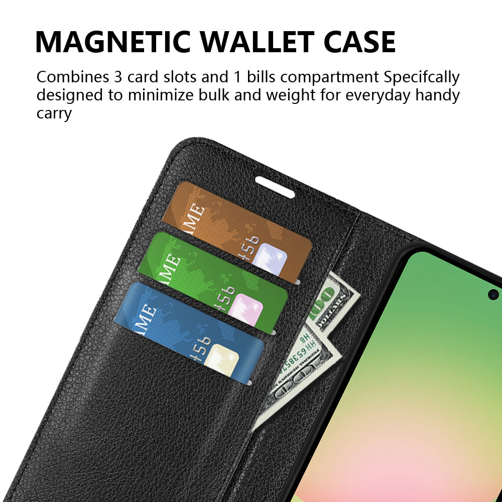 Wallet Case for Samsung Galaxy A57 5G – PU Leather Flip Cover with Card Holder & Stand [LightBlue]