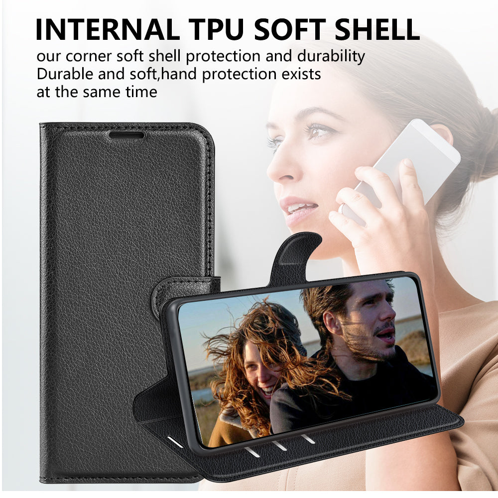 Wallet Case for Samsung Galaxy A57 5G – PU Leather Flip Cover with Card Holder & Stand [Red]