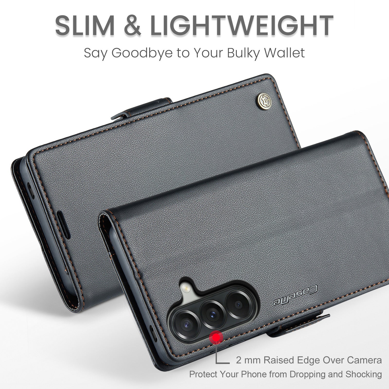 Samsung Galaxy A56 5G CaseMe Retro Wallet Case [Black]