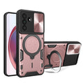 Samsung A57 5G  Ring Kickstand Case w/ Camera Cover [Rose Gold] - Rose Gold