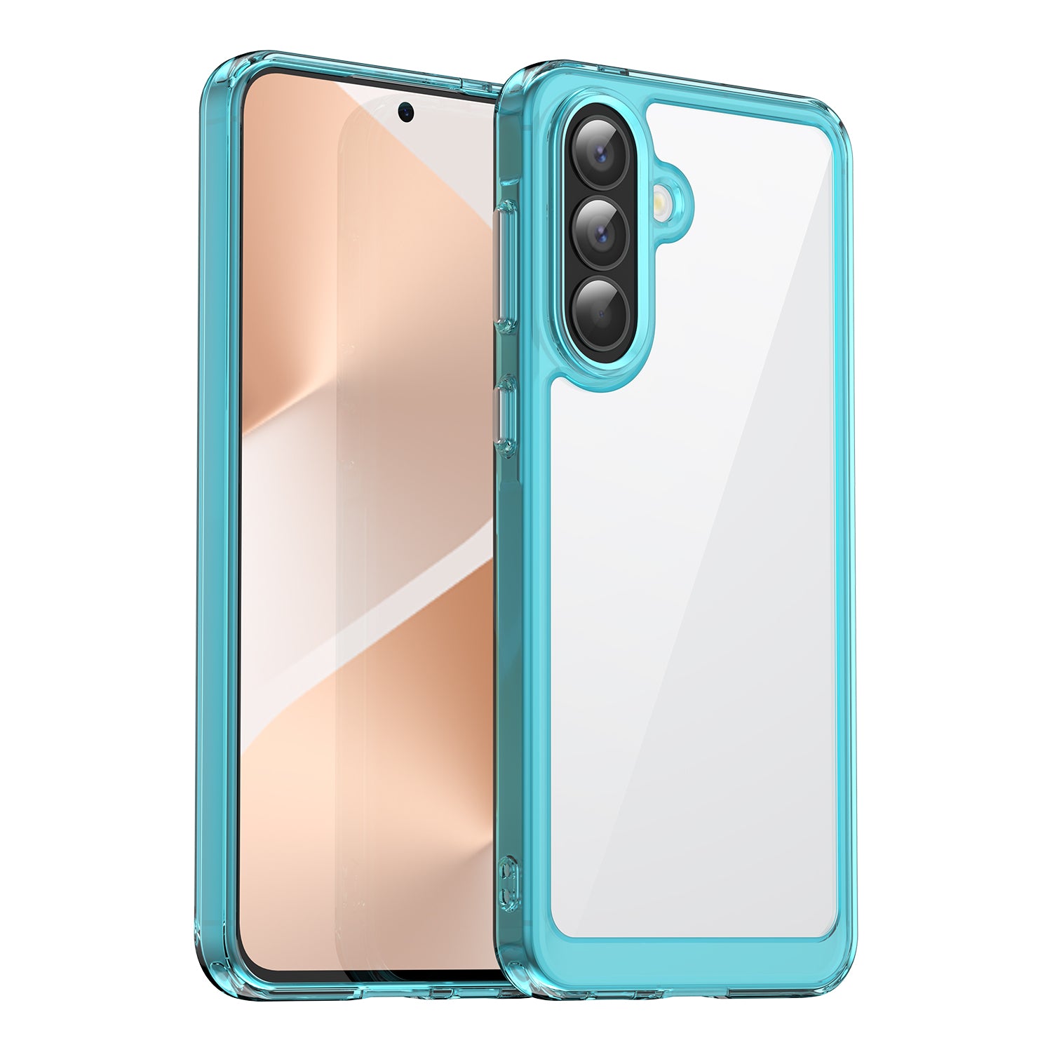 Samsung Galaxy A57 5G Soft TPU Bumper Shockproof Cover Case [Clear Blue]