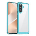 Samsung Galaxy A57 5G Soft TPU Bumper Shockproof Cover Case [Clear Blue] - Clear Blue