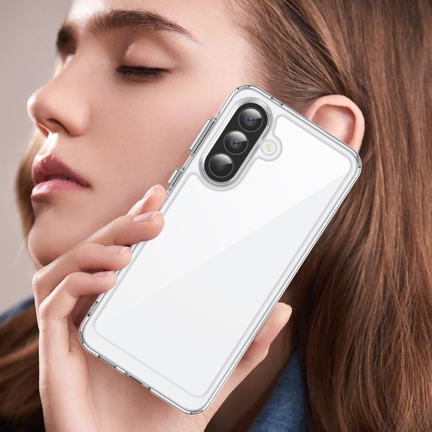 Samsung Galaxy A57 5G Soft TPU Bumper Shockproof Cover Case [Clear]
