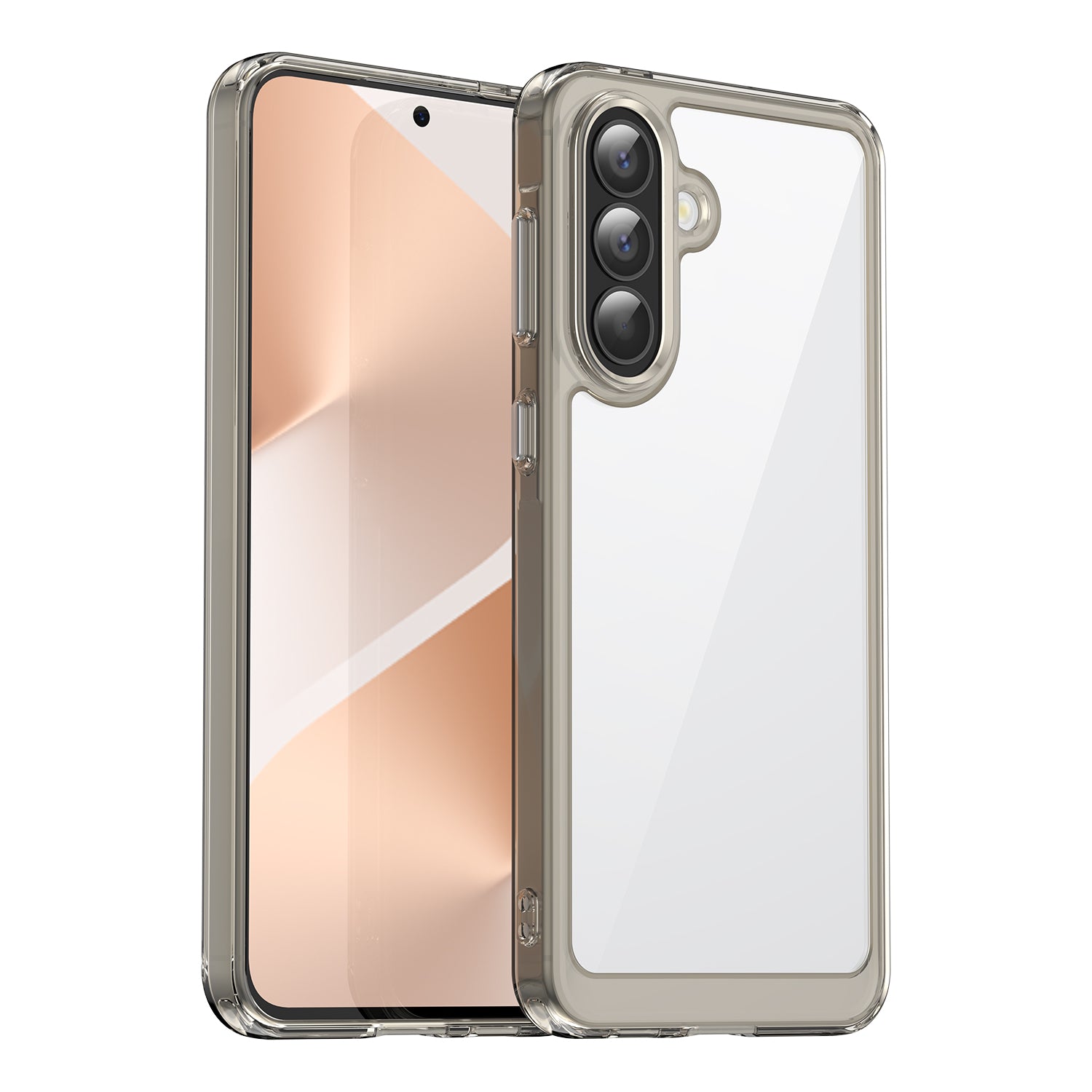 Samsung Galaxy A57 5G Soft TPU Bumper Shockproof Cover Case [Clear Grey]