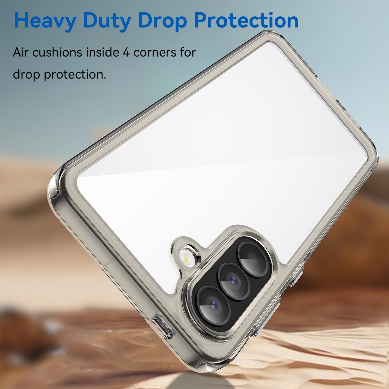 Samsung Galaxy A57 5G Soft TPU Bumper Shockproof Cover Case [Clear Grey]