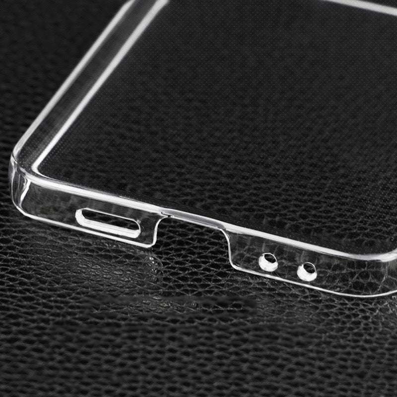 Galaxy Z Flip 7 FE Clear Crystal Hard PC Case – Ultra Slim Transparent Shell