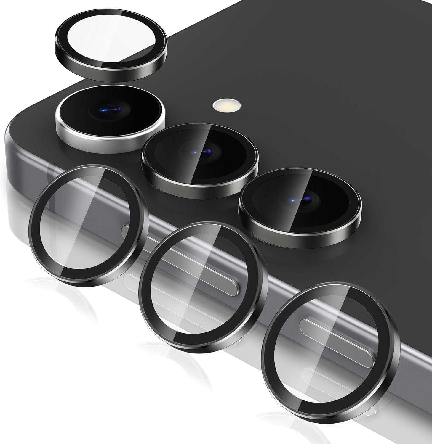 Samsung S25 FE Eagle Eye AR+AF Camera Lens Protector with Removal Tool [Black]