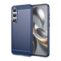 Samsung S25FE Carbon Fibre TPU Case Slim Shockproof Cover Navy - Navy