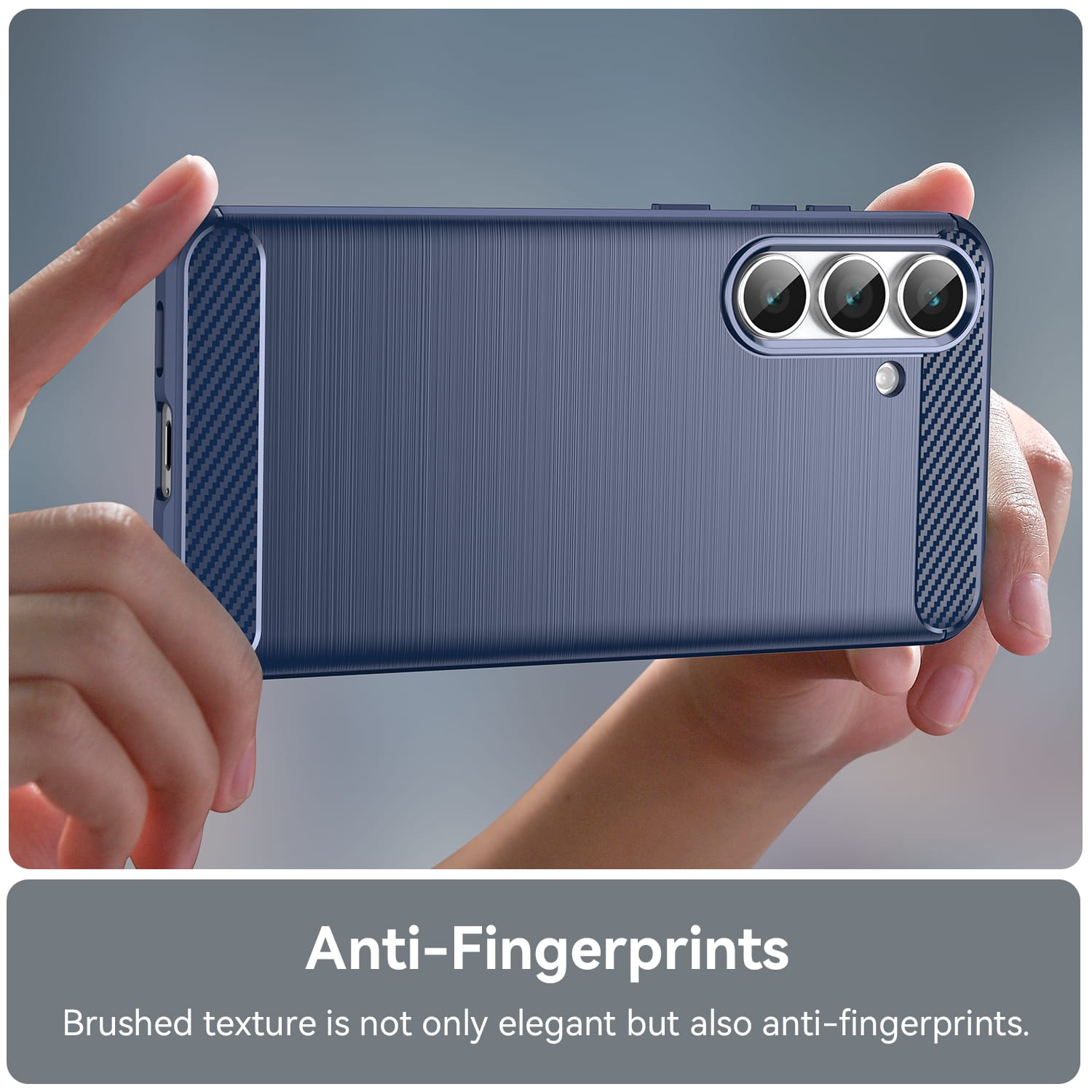 Samsung Galaxy S25FE Carbon Fibre Brushed Case [Navy]