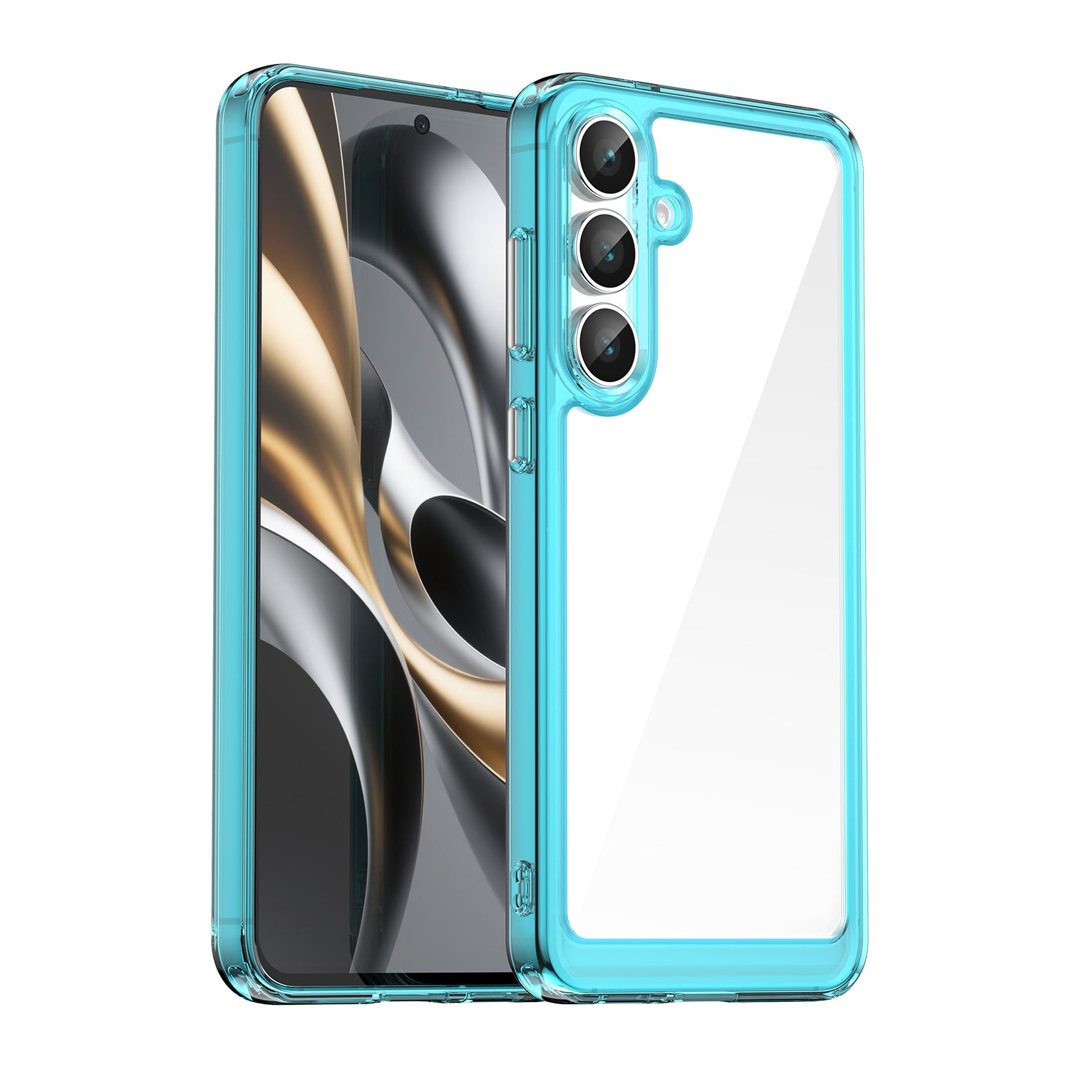 Samsung Galaxy S25FE Soft TPU Bumper Case [Clear Blue]