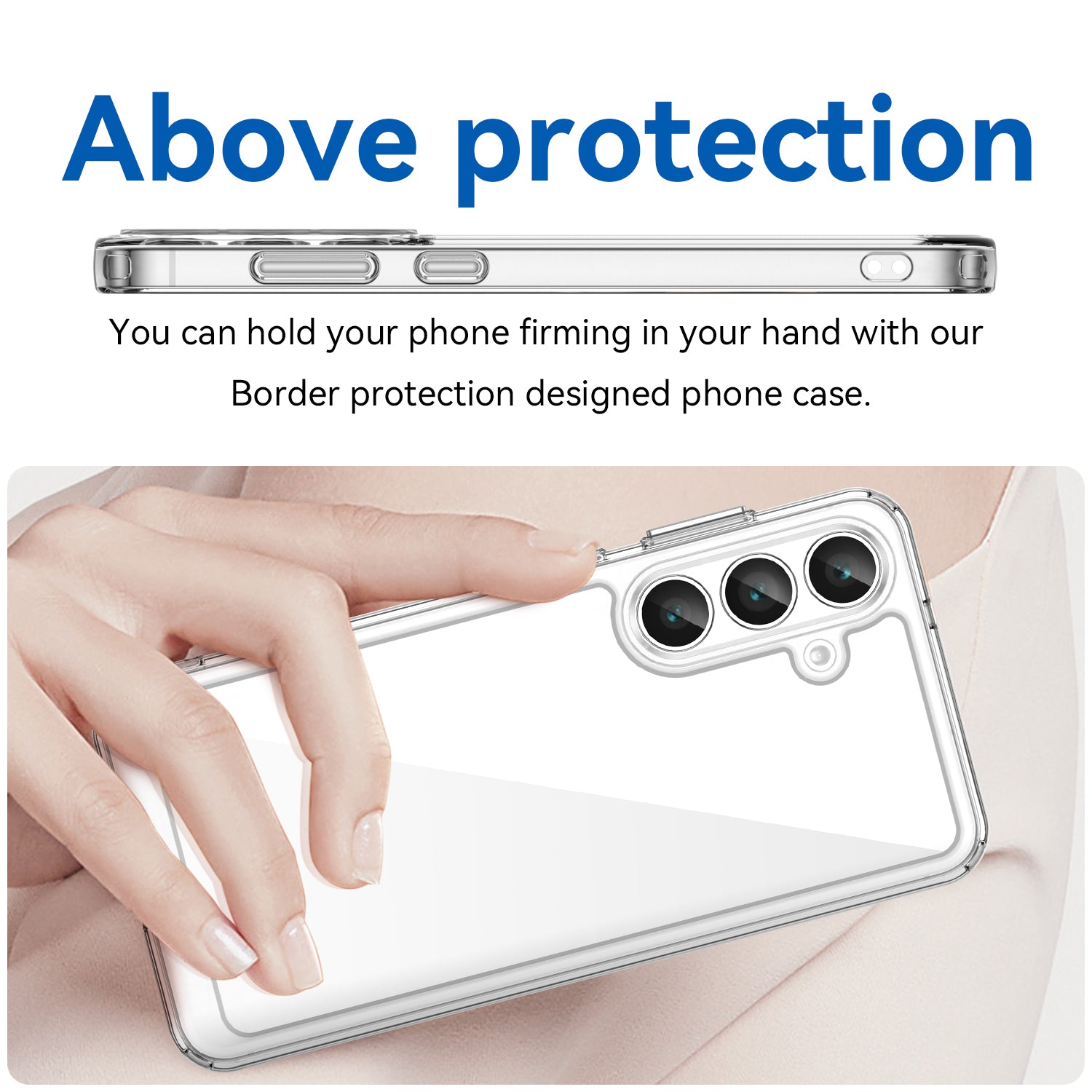 Samsung Galaxy S25FE Soft TPU Bumper Case [Clear]