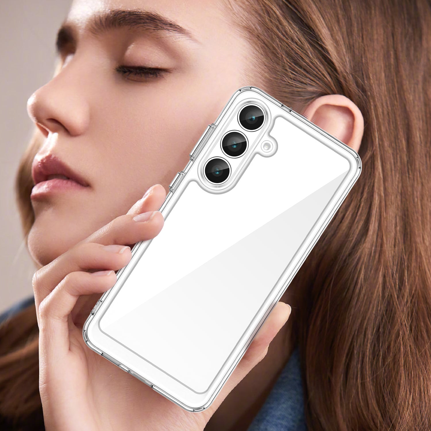 Samsung Galaxy S25FE Soft TPU Bumper Case [Clear]