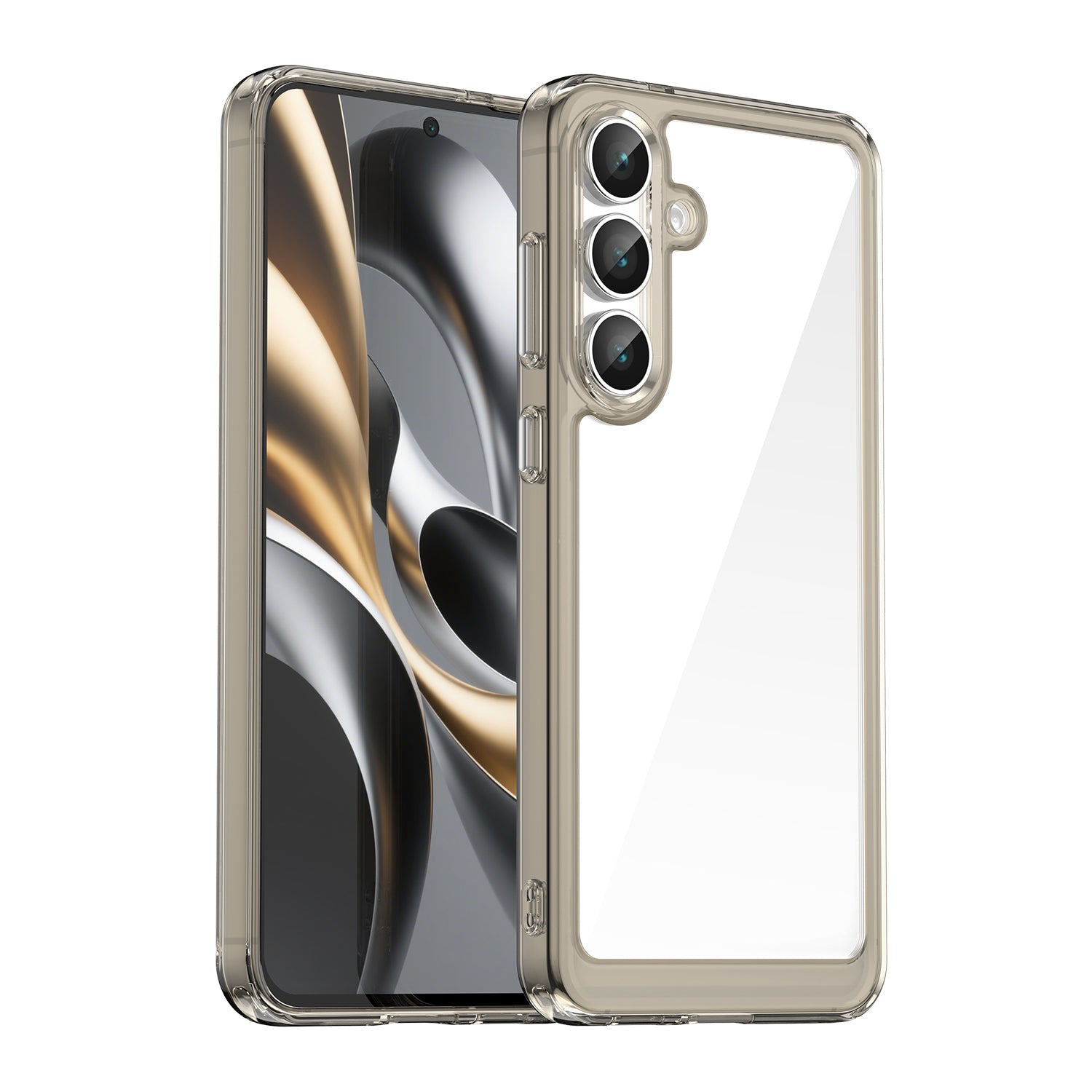 Samsung Galaxy S25FE Soft TPU Bumper Case [Clear Grey]