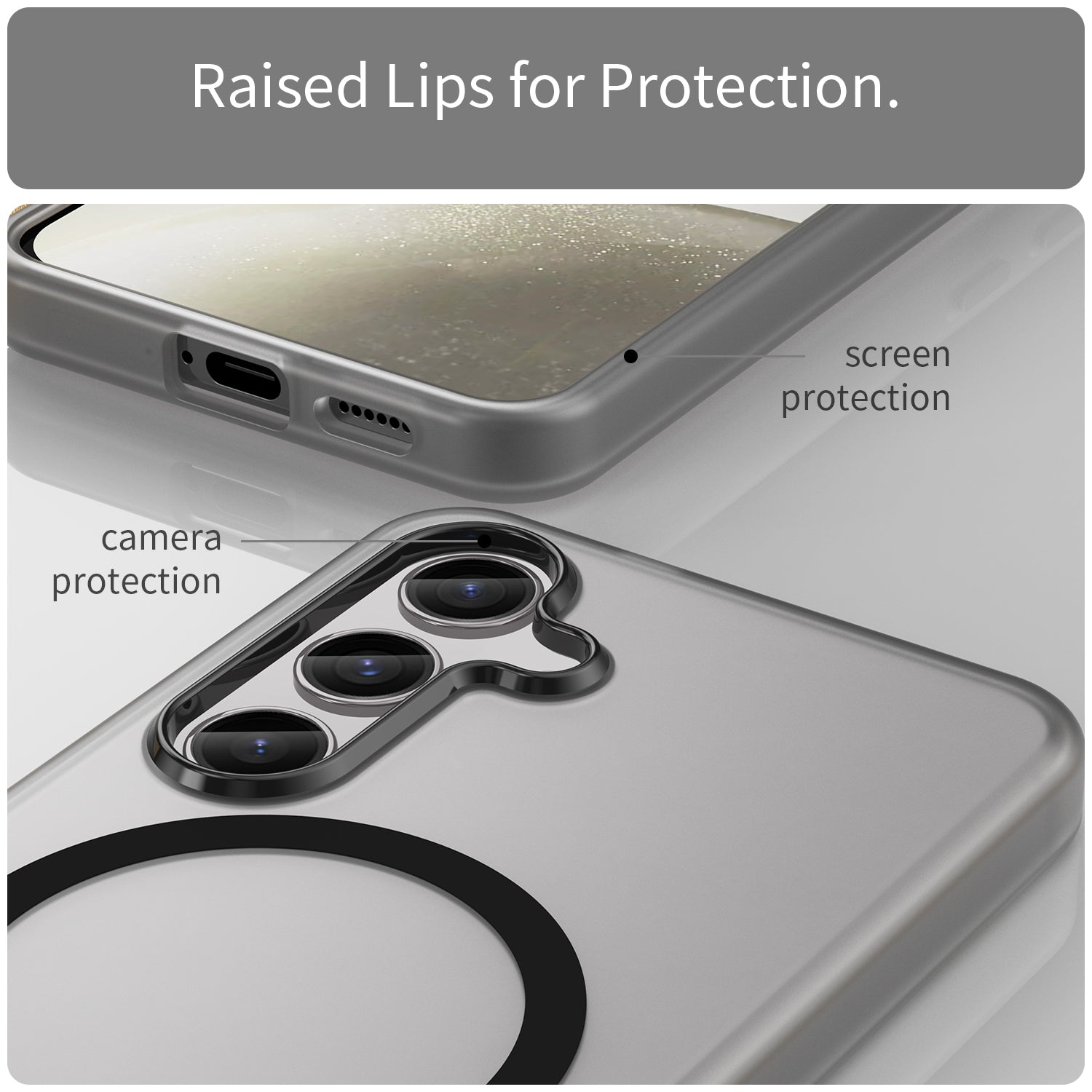 Samsung Galaxy S24 / S25 MagSafe Soft Matte Case [Black]