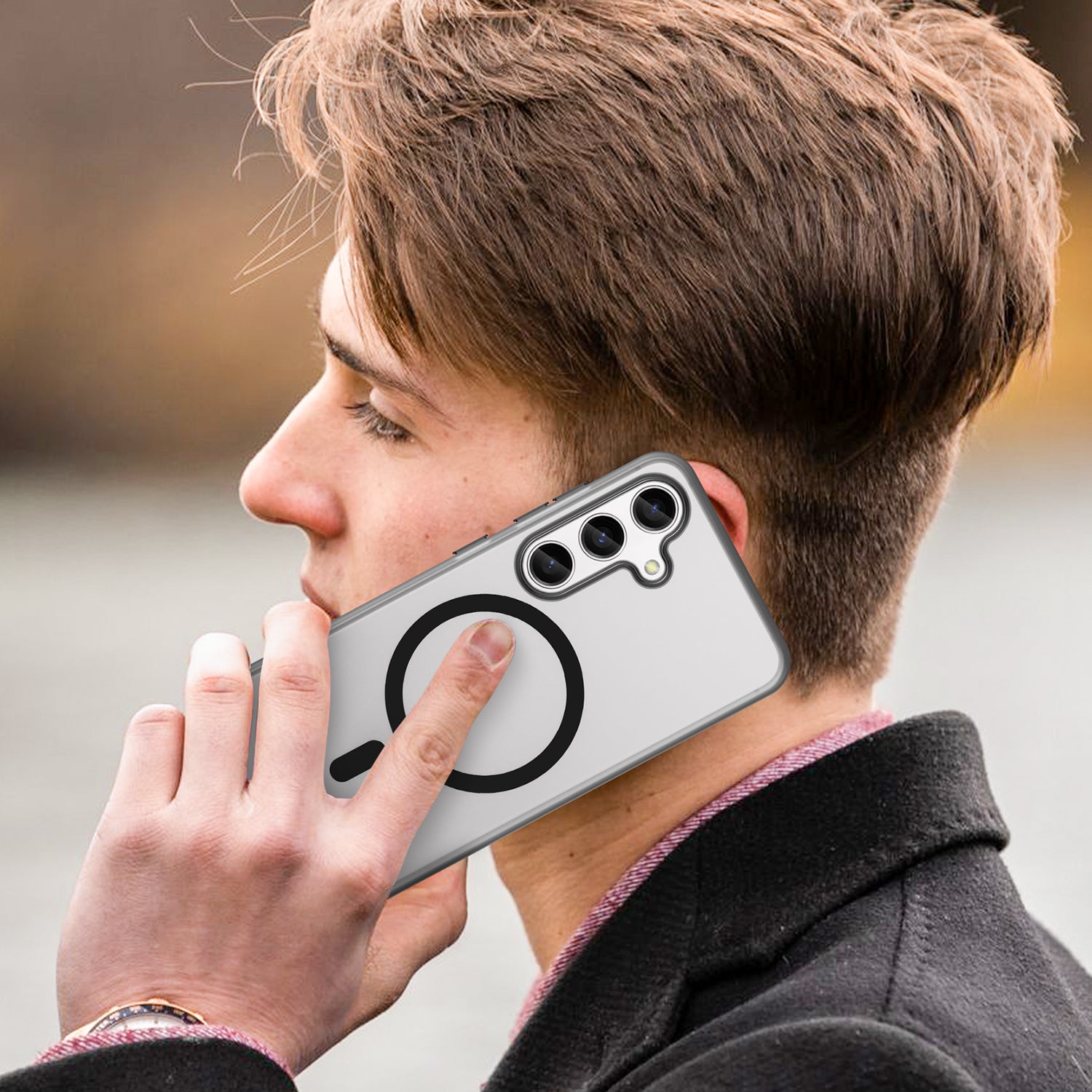 Samsung Galaxy S24 / S25 MagSafe Soft Matte Case [Black]