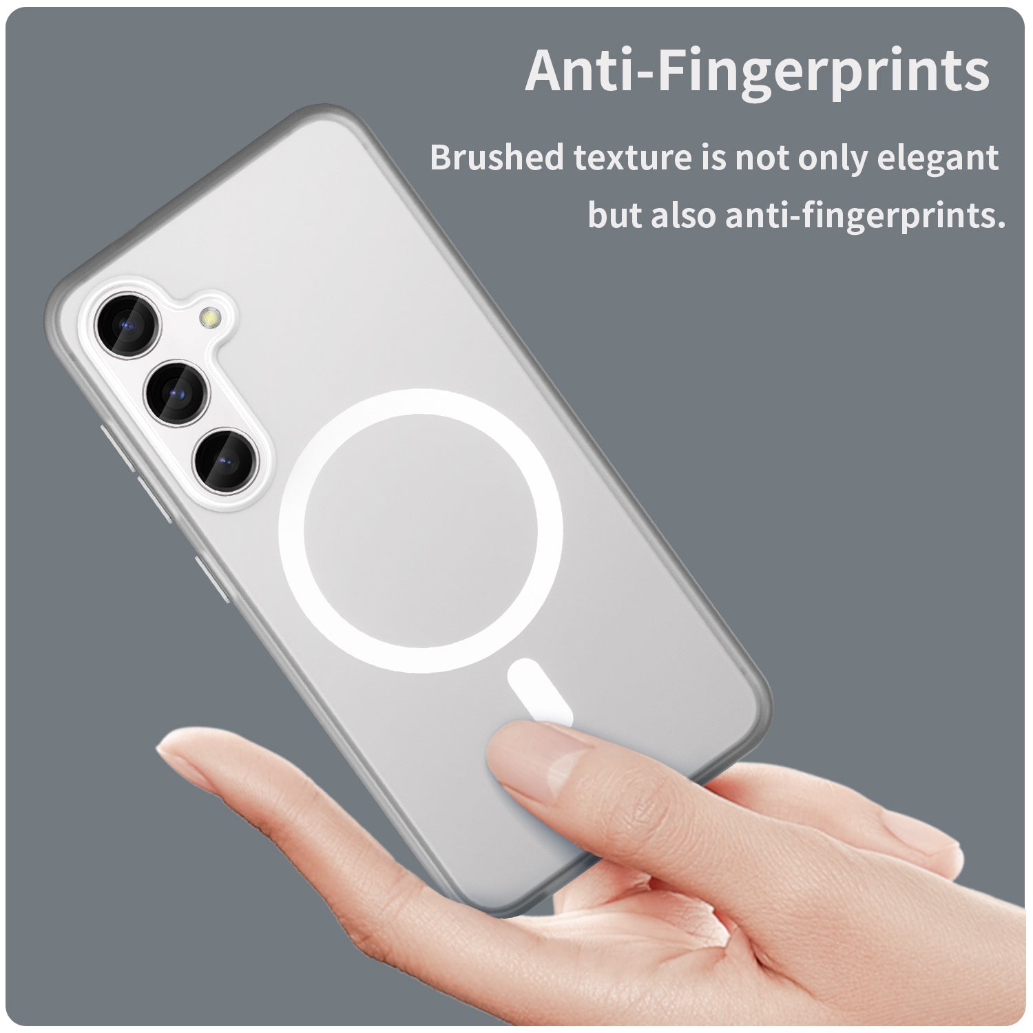 Samsung Galaxy S24 / S25 MagSafe Soft Matte Case [White]