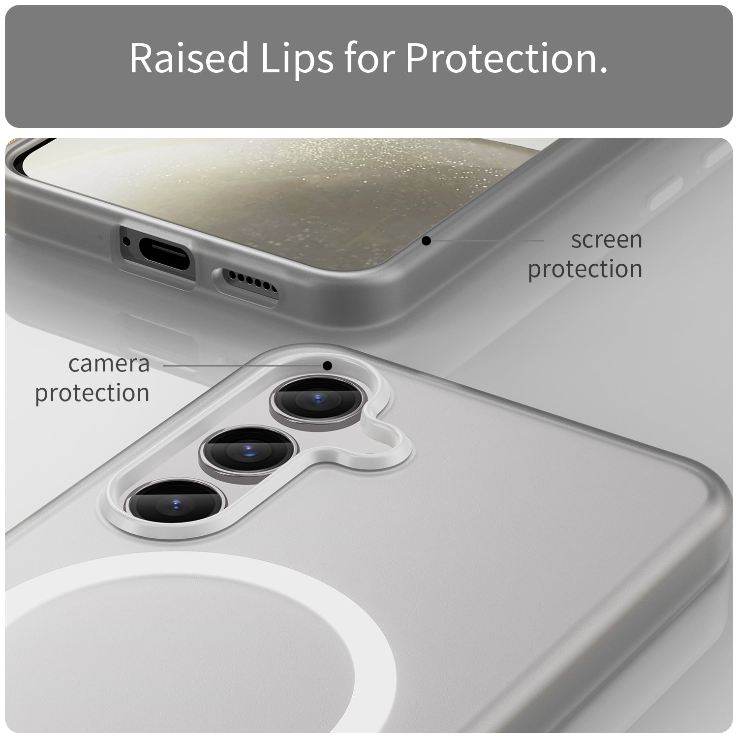 Samsung Galaxy S24 / S25 MagSafe Soft Matte Case [White]