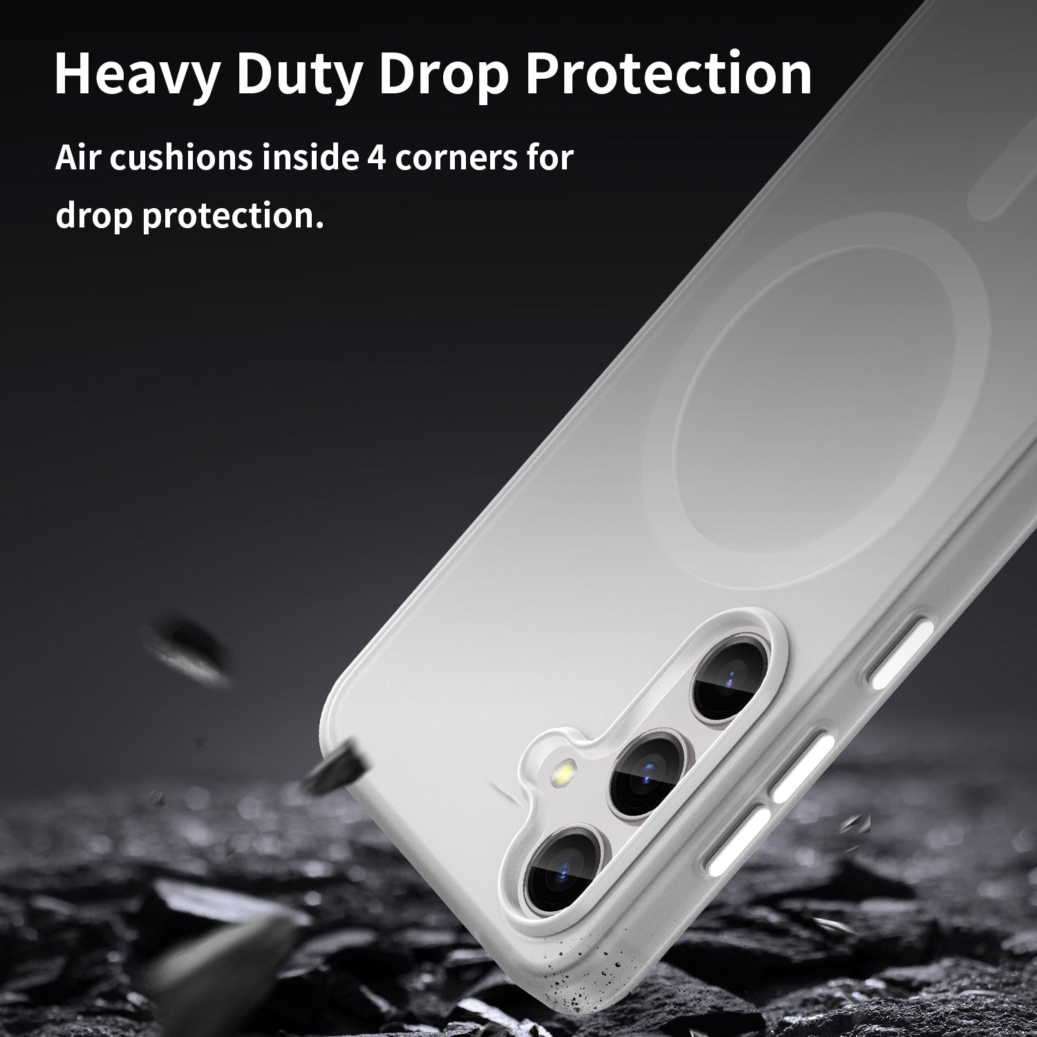 Samsung Galaxy S24 / S25 MagSafe Soft Matte Case [White]