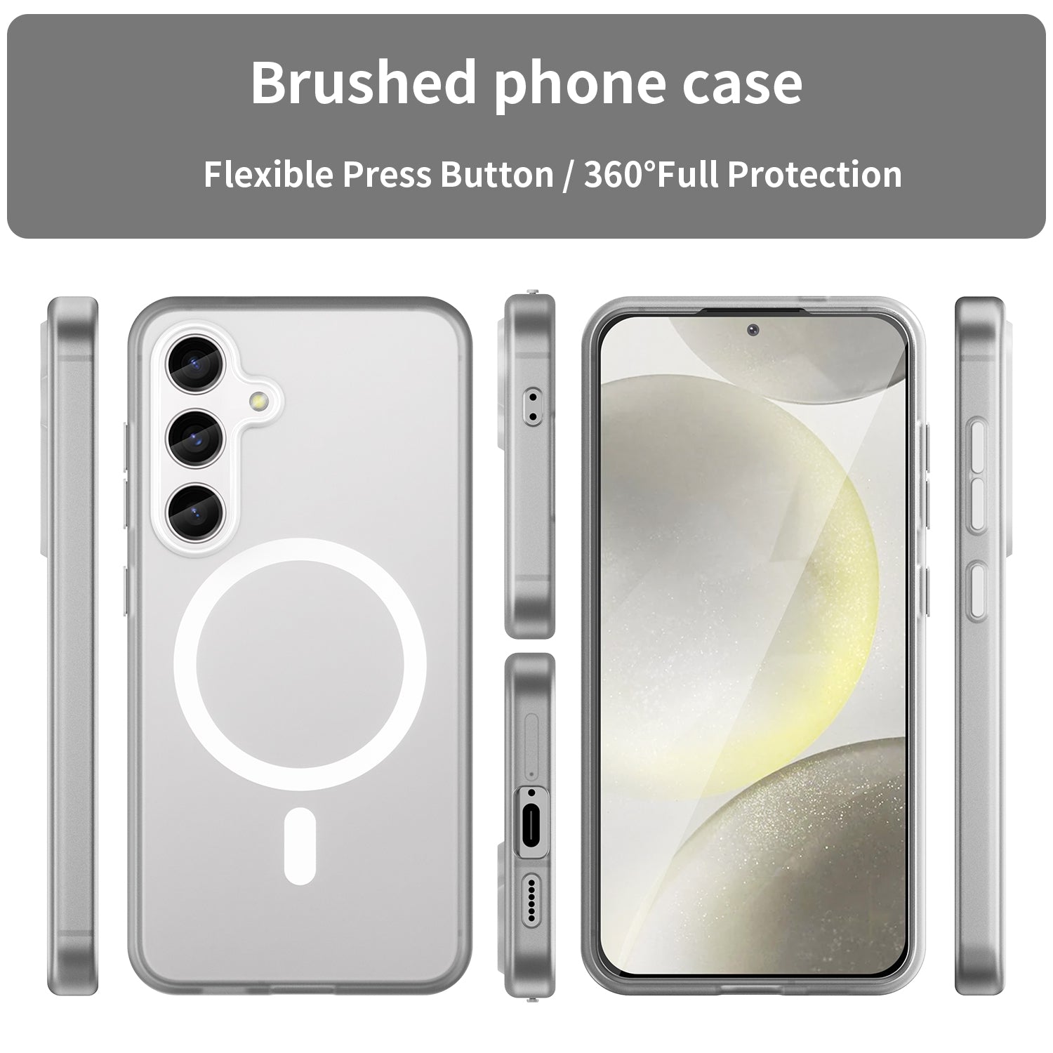 Samsung Galaxy S24 / S25 MagSafe Soft Matte Case [White]