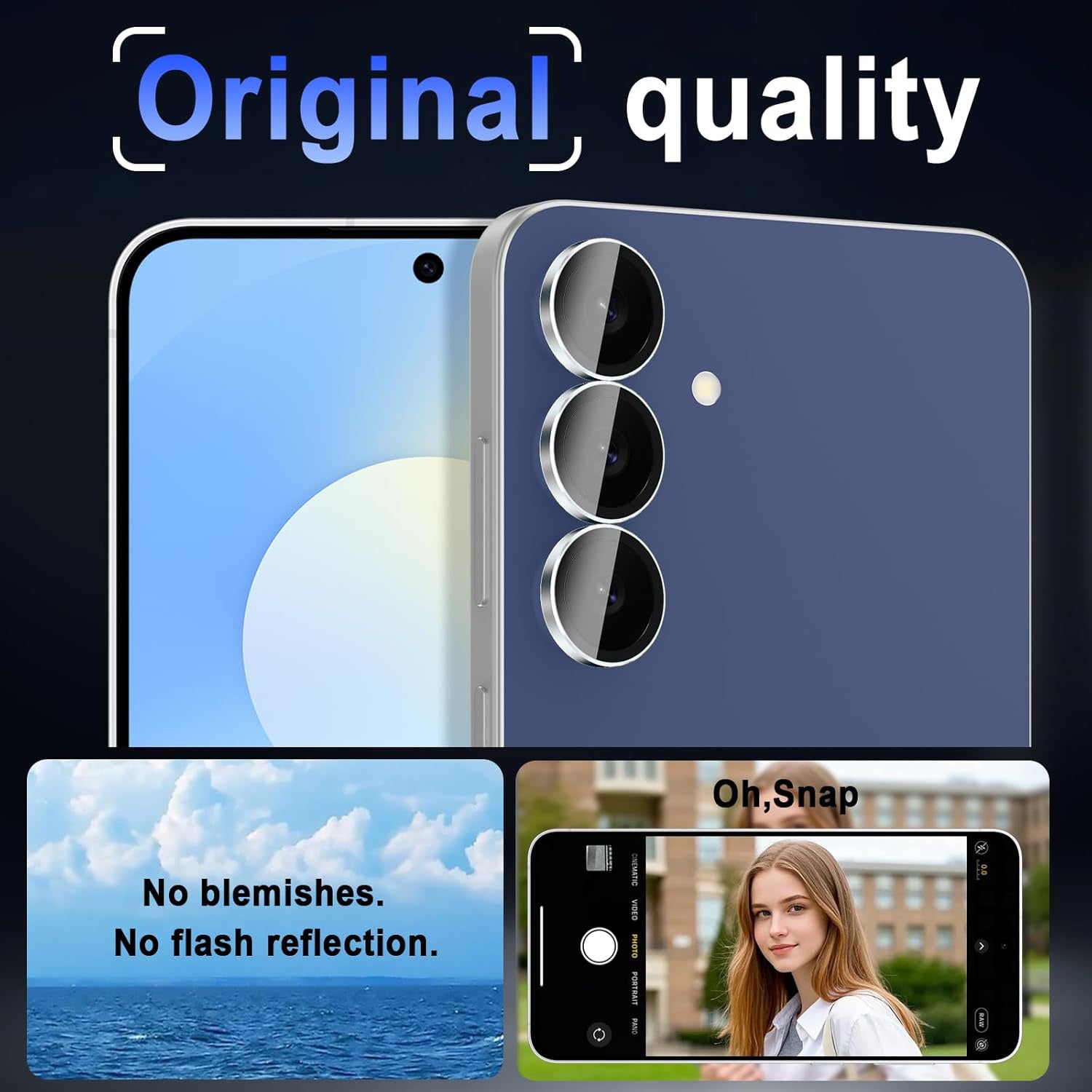 Samsung S25 Eagle Eye AR+AF Camera Lens Protector with Removal Tool [Titanium Grey]