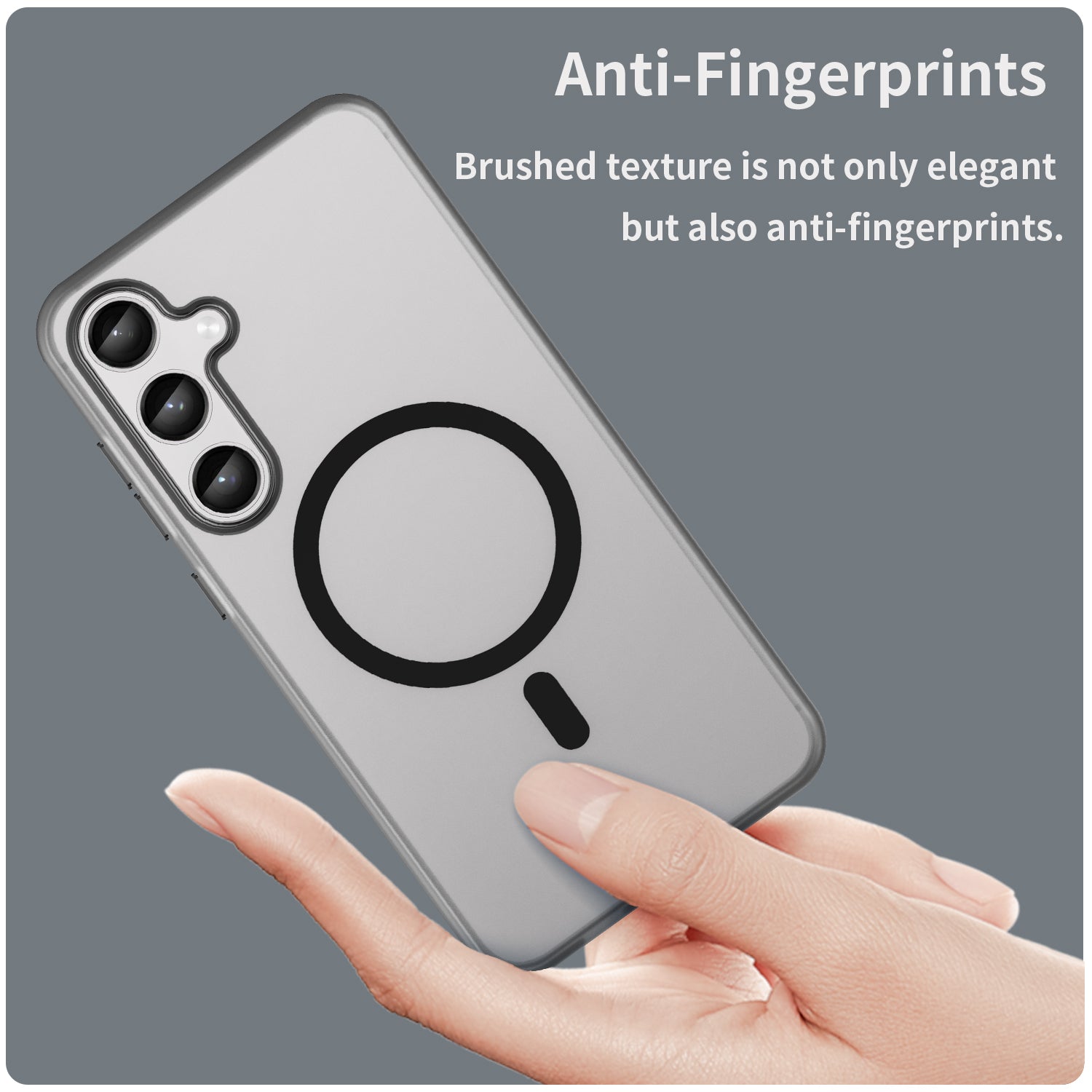 Samsung Galaxy S24+ / S25+ MagSafe Soft Matte Case [Black]