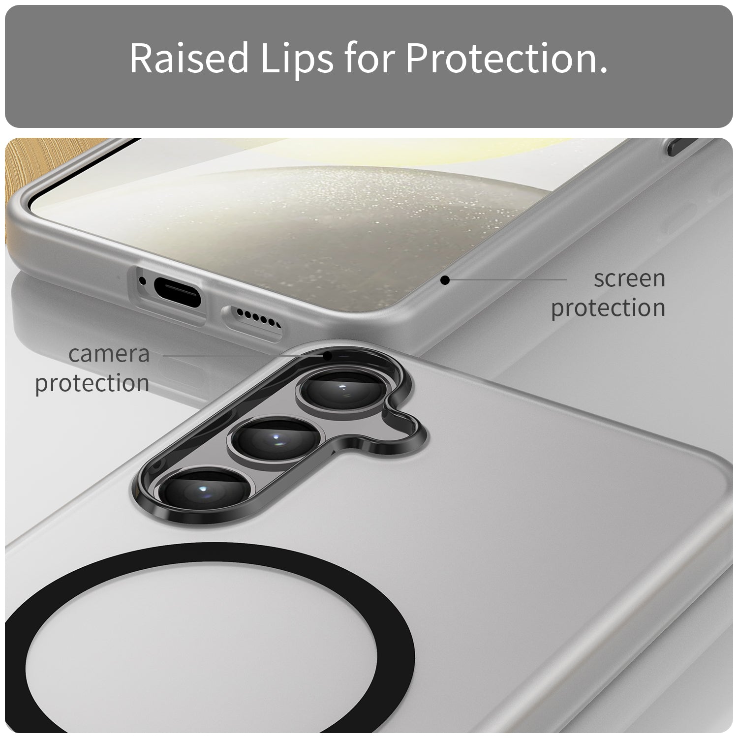 Samsung Galaxy S24+ / S25+ MagSafe Soft Matte Case [Black]