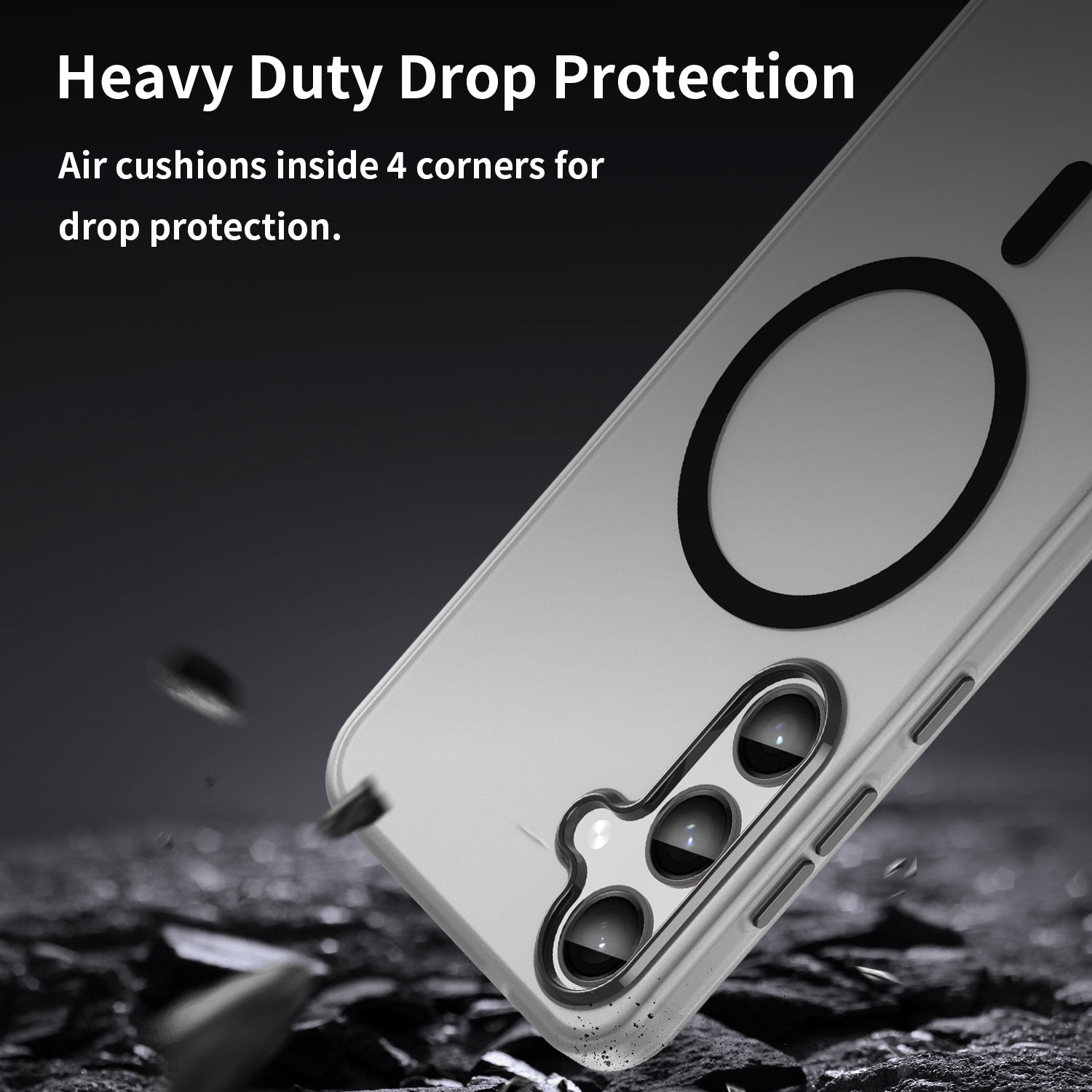 Samsung Galaxy S24+ / S25+ MagSafe Soft Matte Case [Black]