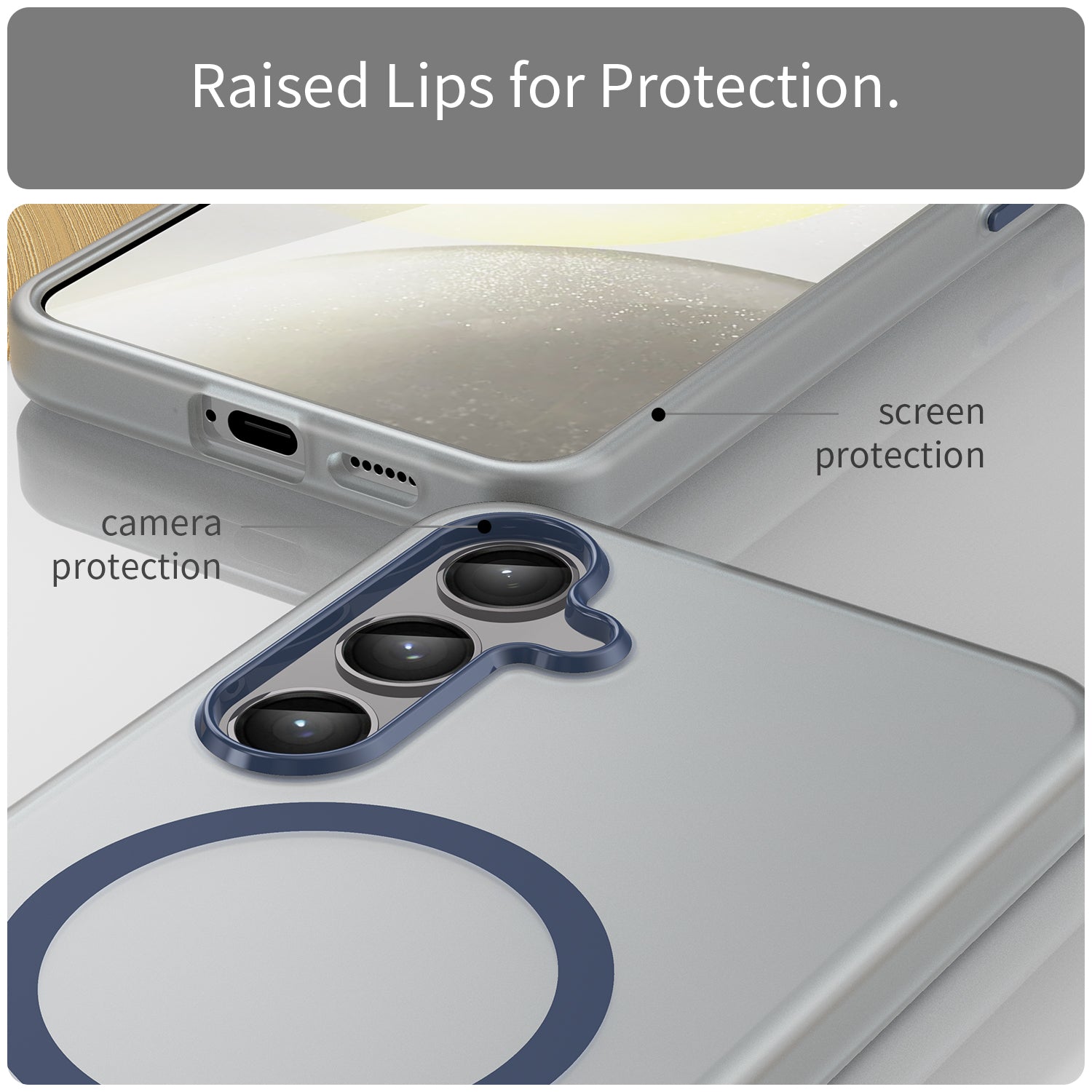 Samsung Galaxy S24+ / S25+ MagSafe Soft Matte Case [Navy]