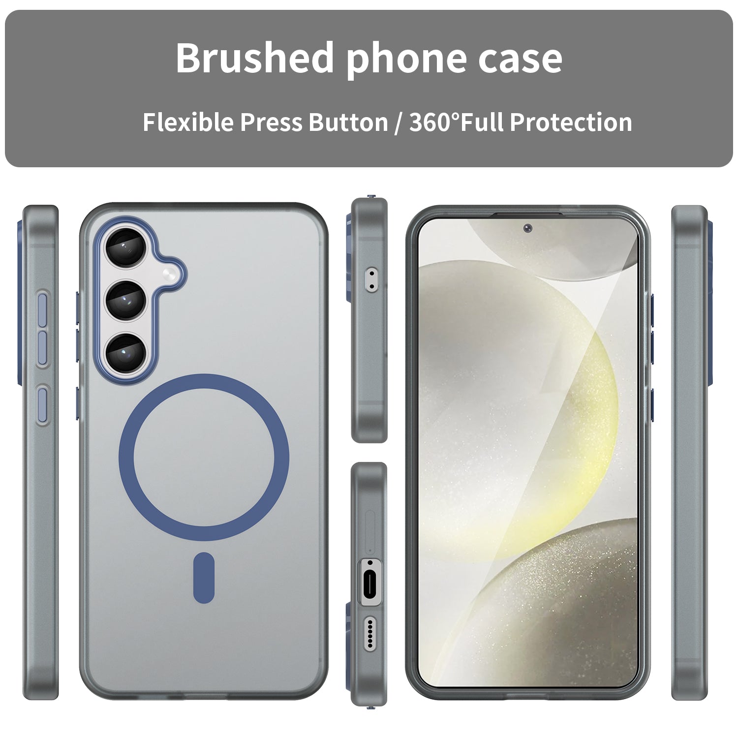 Samsung Galaxy S24+ / S25+ MagSafe Soft Matte Case [Navy]