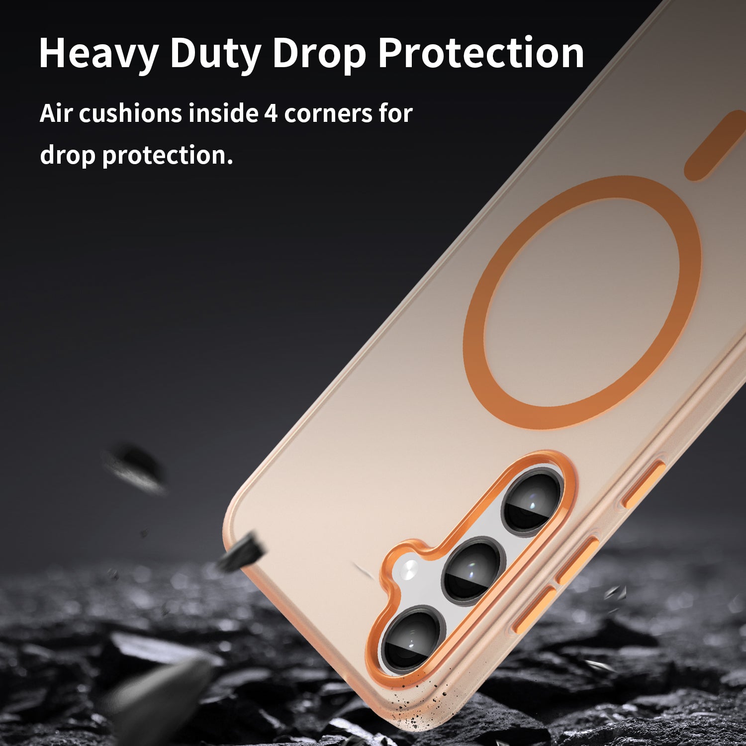 Samsung Galaxy S24+ / S25+ MagSafe Soft Matte Case [Orange]