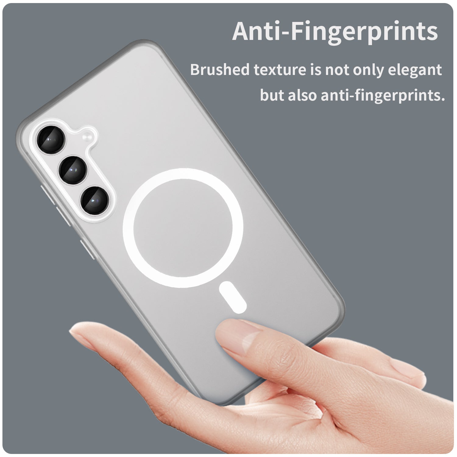 Samsung Galaxy S24+ / S25+ MagSafe Soft Matte Case [White]