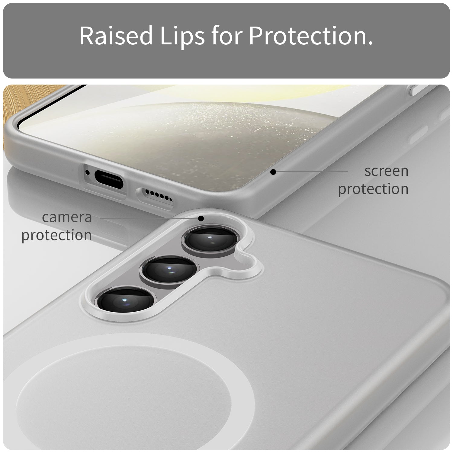 Samsung Galaxy S24+ / S25+ MagSafe Soft Matte Case [White]