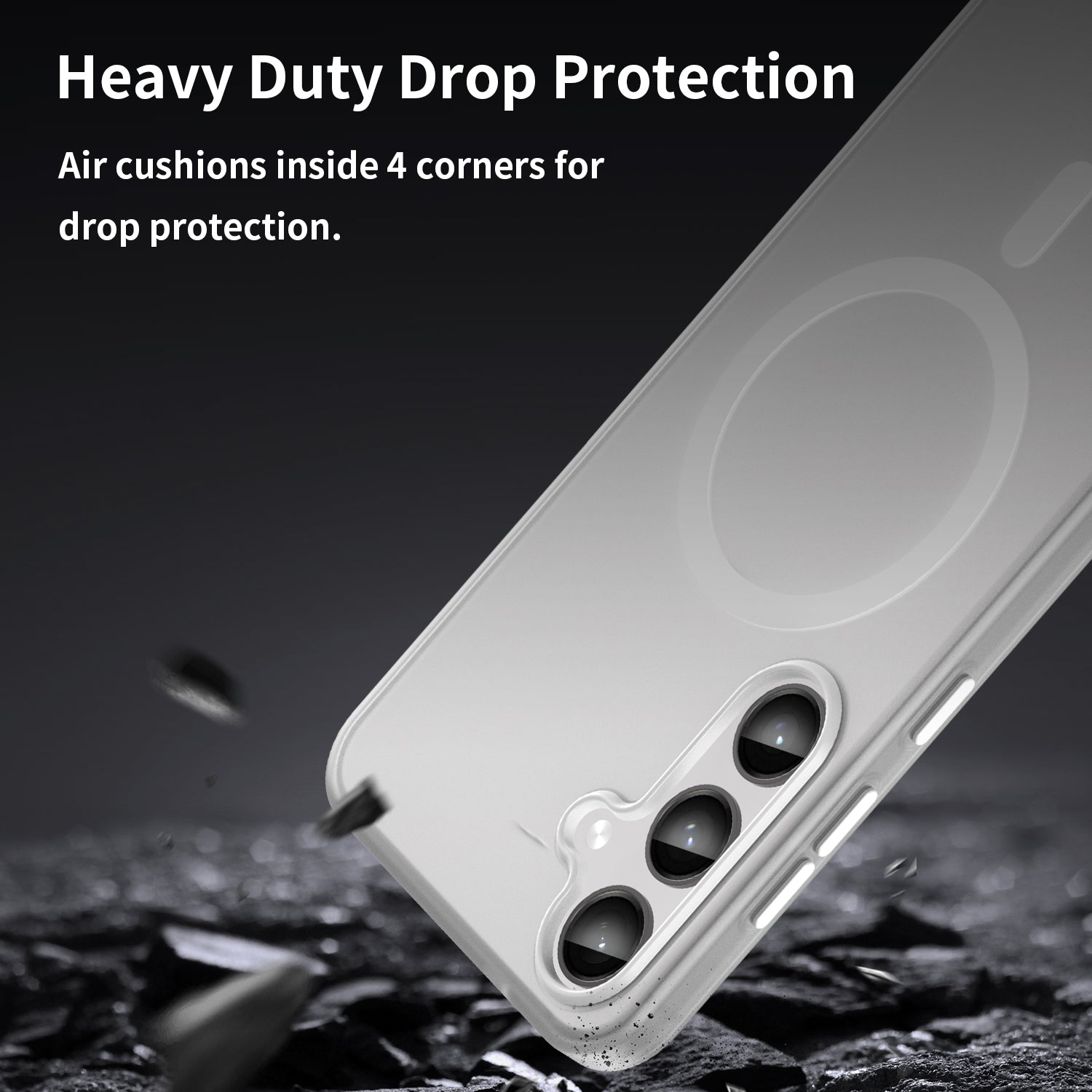 Samsung Galaxy S24+ / S25+ MagSafe Soft Matte Case [White]