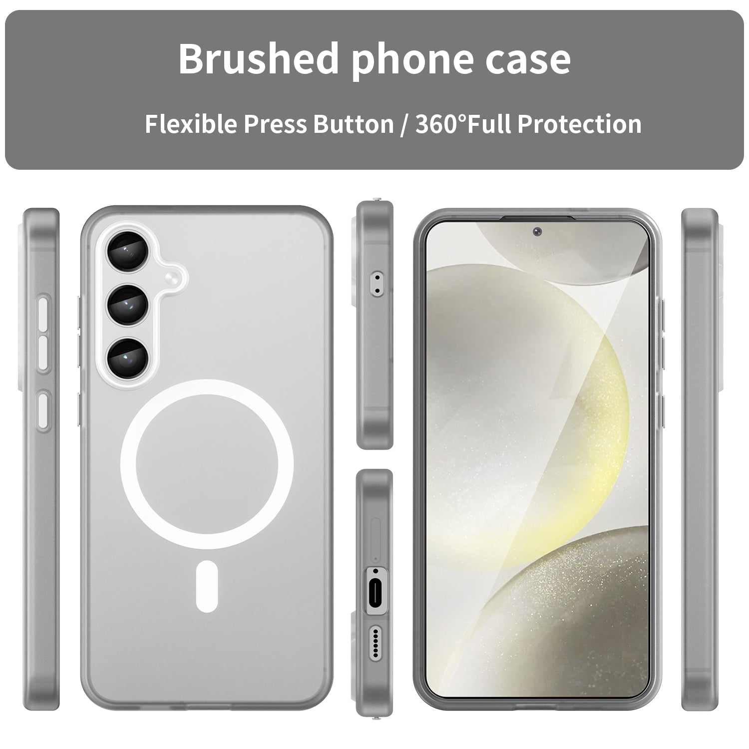 Samsung Galaxy S24+ / S25+ MagSafe Soft Matte Case [White]