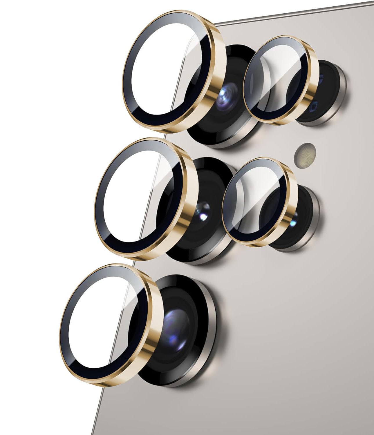 Samsung S25 Ultra Eagle Eye AR+AF Camera Lens Protector with Removal Tool [Gold]