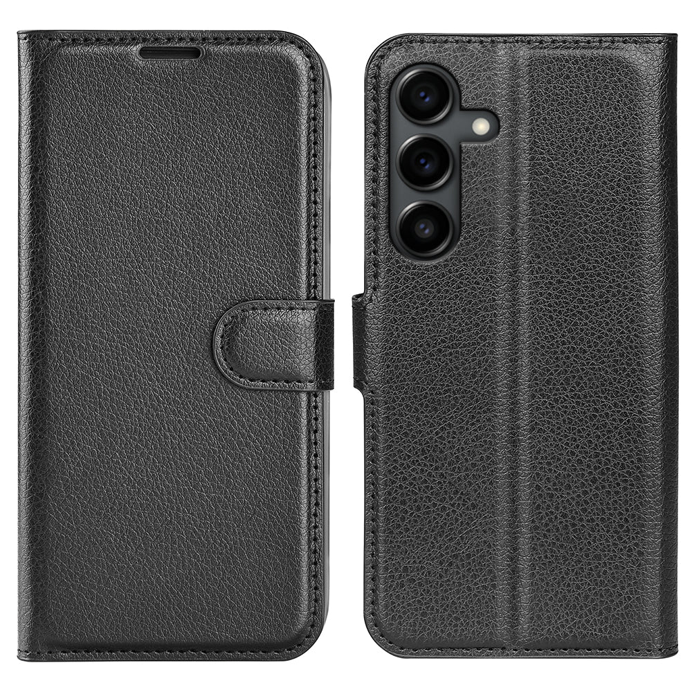 Samsung Galaxy S25FE PU Wallet Case [Black]