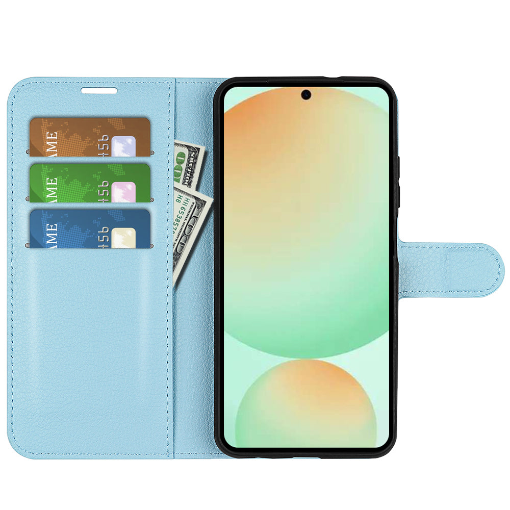 Samsung Galaxy S25FE PU Wallet Case [LightBlue]