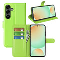 Samsung Galaxy S25FE PU Wallet Case [Green] - Green