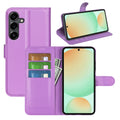 Samsung Galaxy S25FE PU Wallet Case [Purple] - Purple